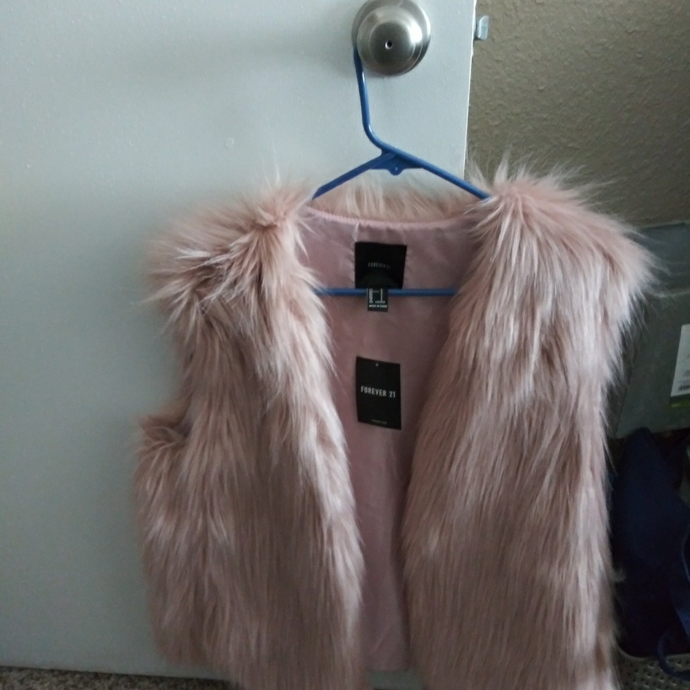 Faux fur vest